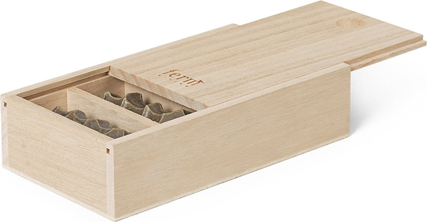 Posacubiertos Serre, verde musgo, 4 unidades