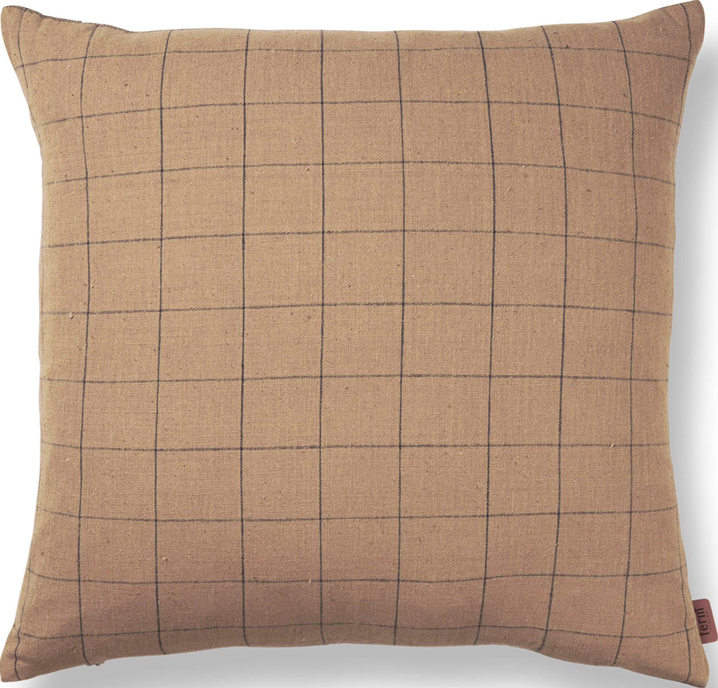 Poszewka na poduszkę Brown Grid 50 x 50 cm
