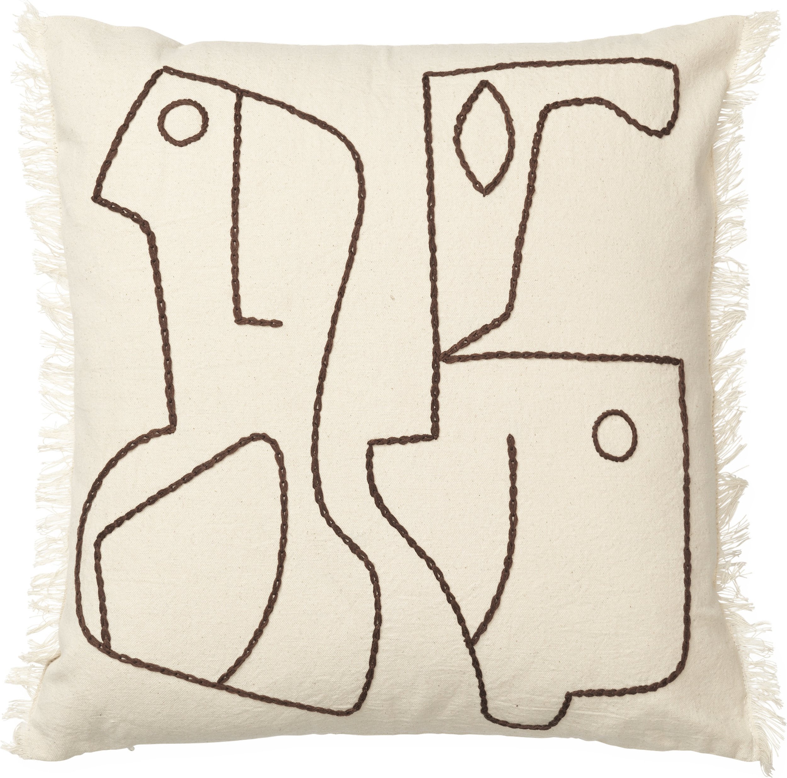 Poszewka na poduszkę Figure 50 x 50 cm złamana biel