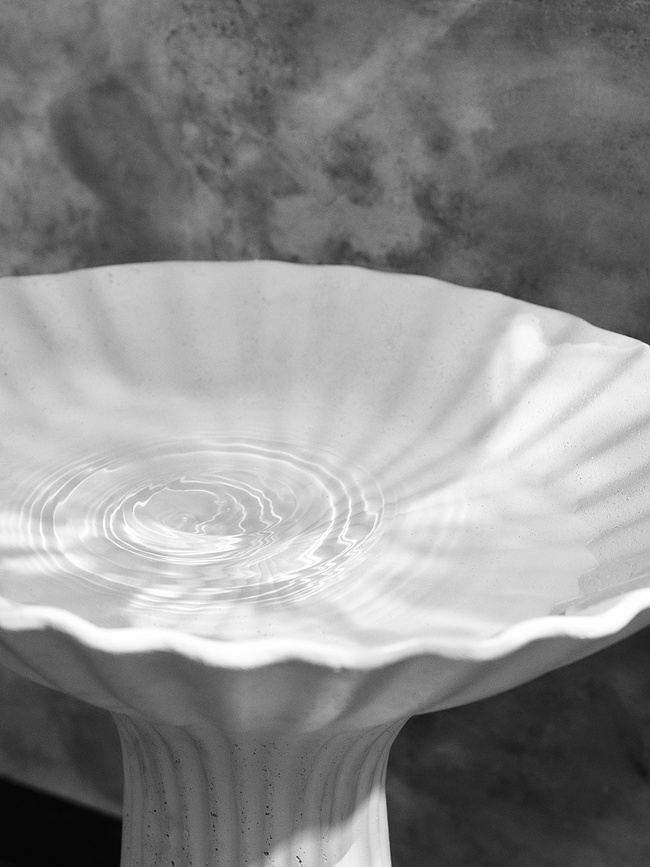 Ποτίστρα πουλιών Fountain 75 cm, υπόλευκο