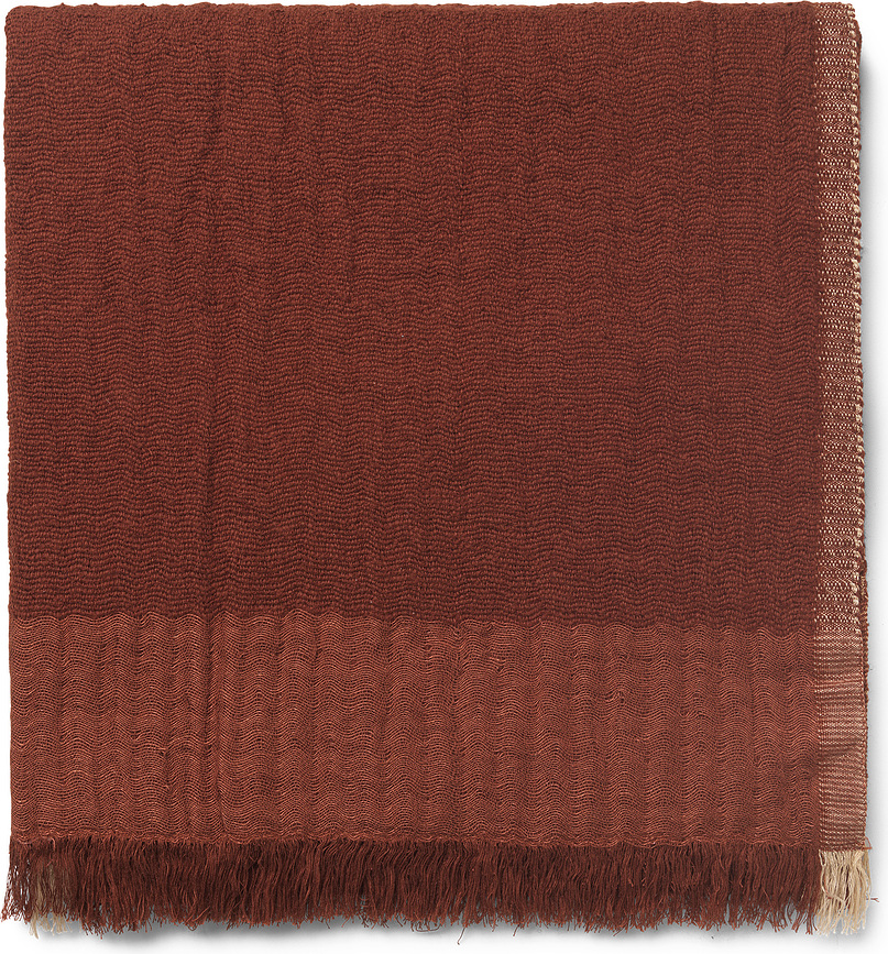 Přehoz Weaver 120 x 170 cm červenohnědý