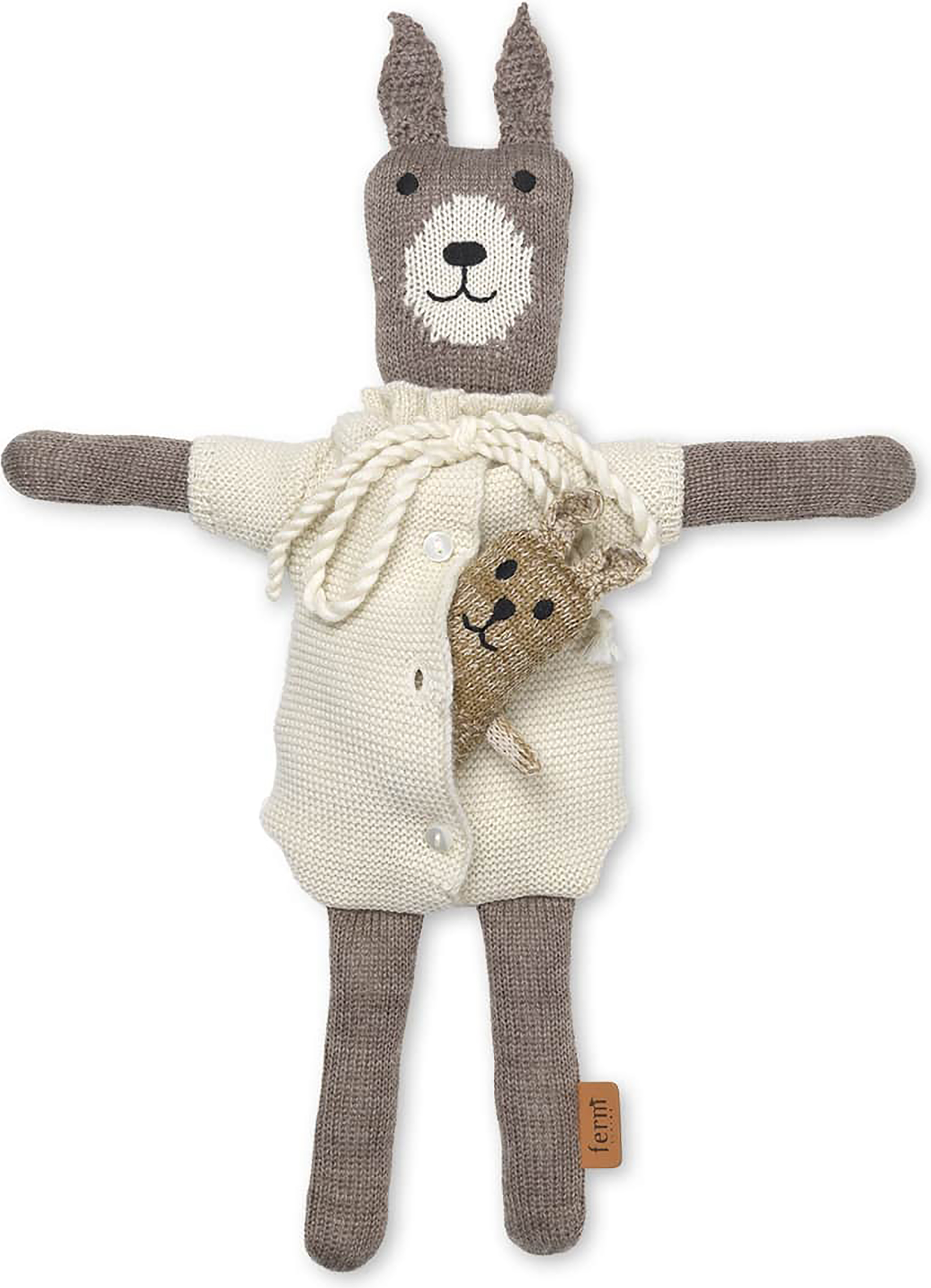 Przytulanki Lee Rabbit Family z wełny merino 4 szt. - Ferm Living