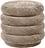 Puf Round Velvet beżowy