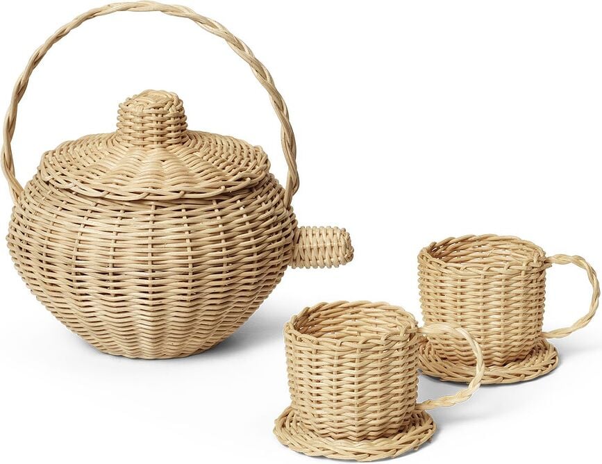 Rattan Mänguasi teekomplekt 3 tk.