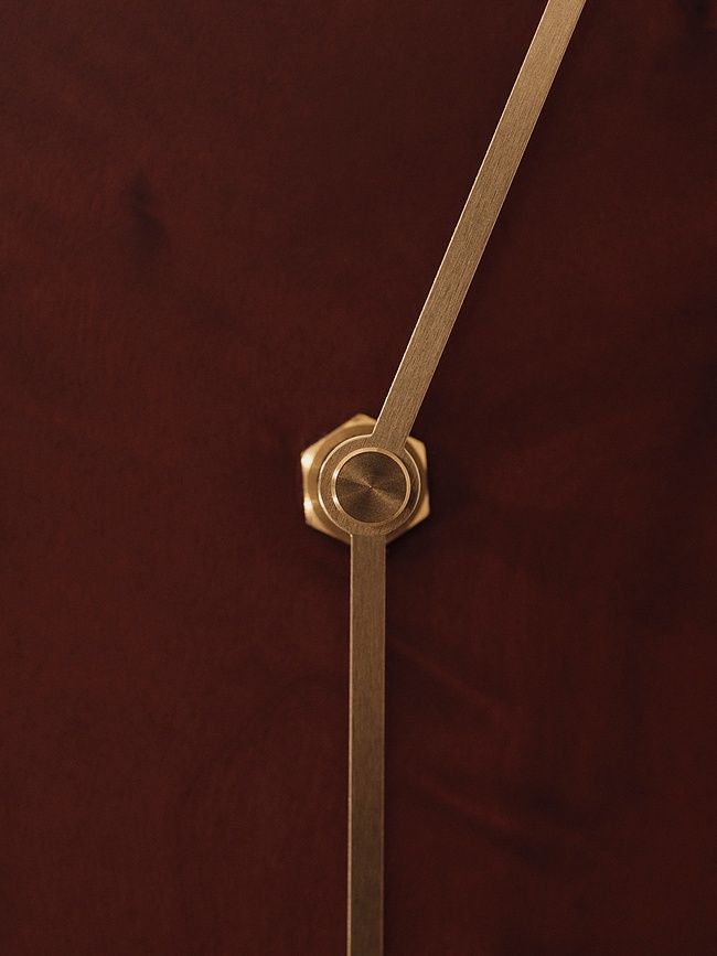 Reloj de Pared de madera Melt, marrón