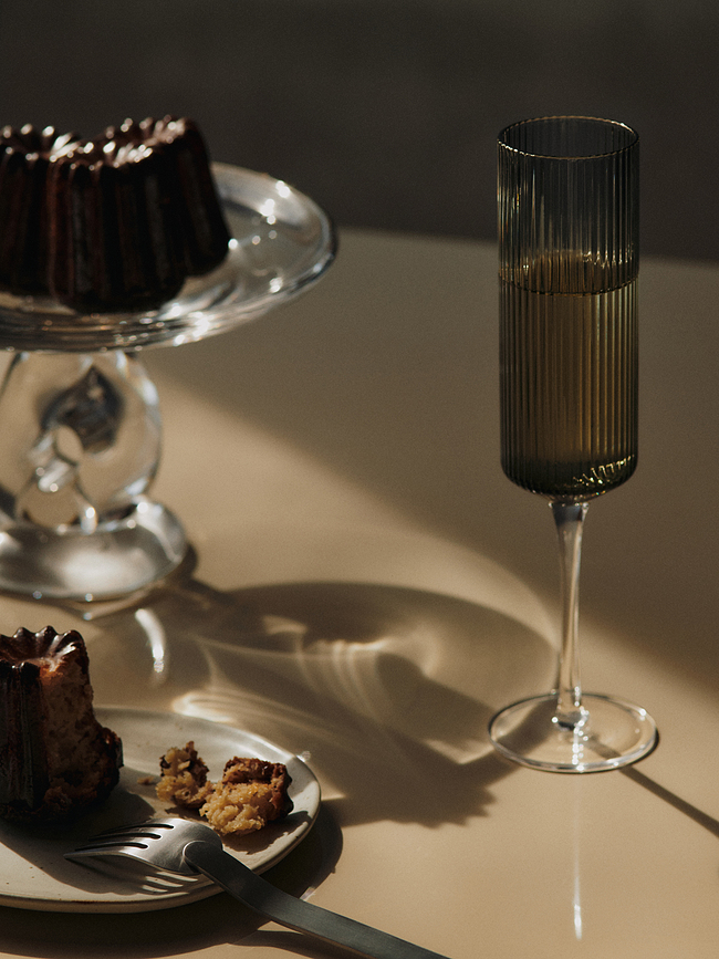 Ripple Flutes Ποτήρια σαμπάνιας, διαφανή, 2 τμχ