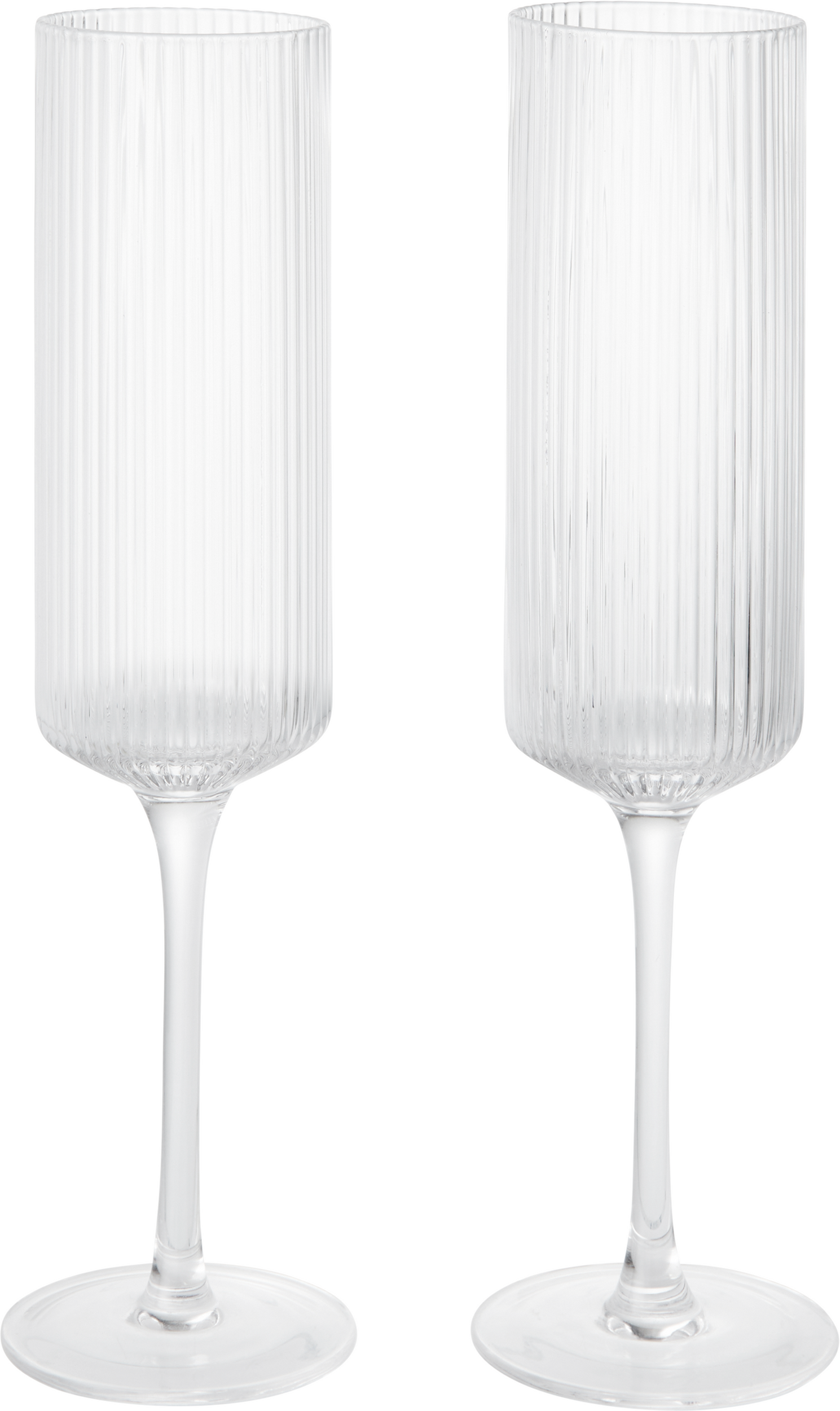 Ripple Flutes Sektgläser, transparent, 2 St.