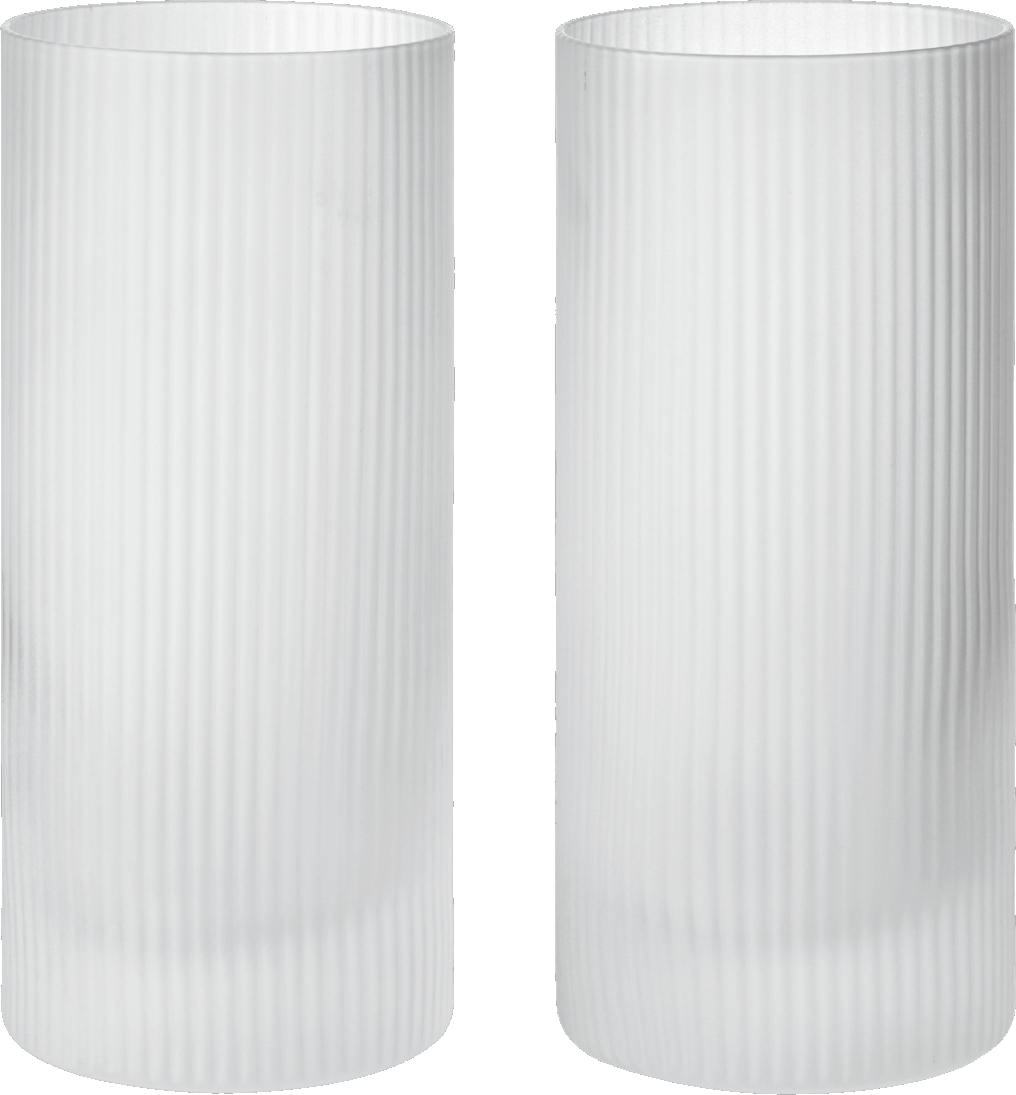 Ripple Gläser hoch 480 ml, gefrostet, 2 St.