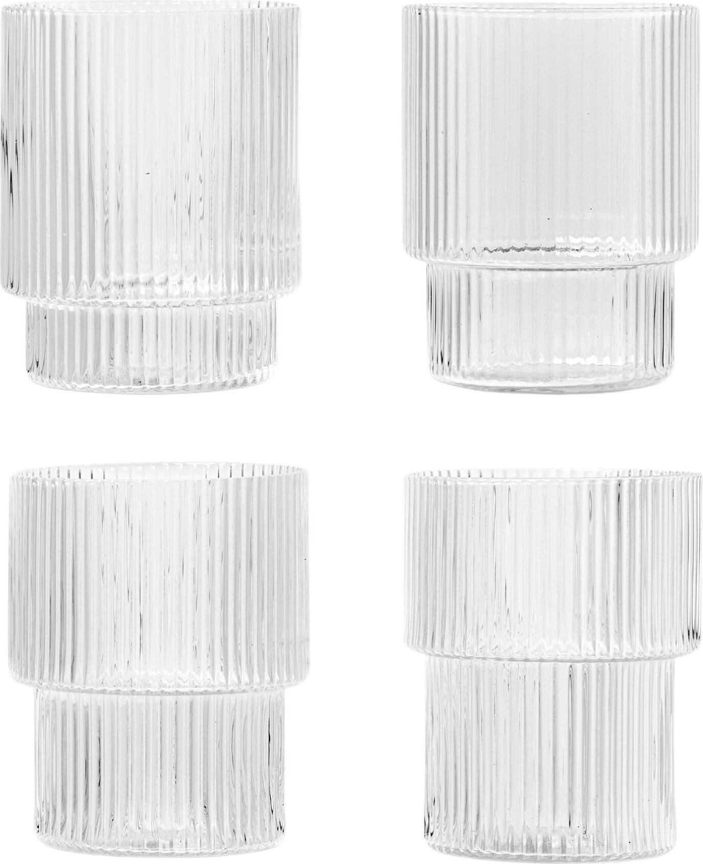 Ripple Gläser Klein Transparent 4 St.