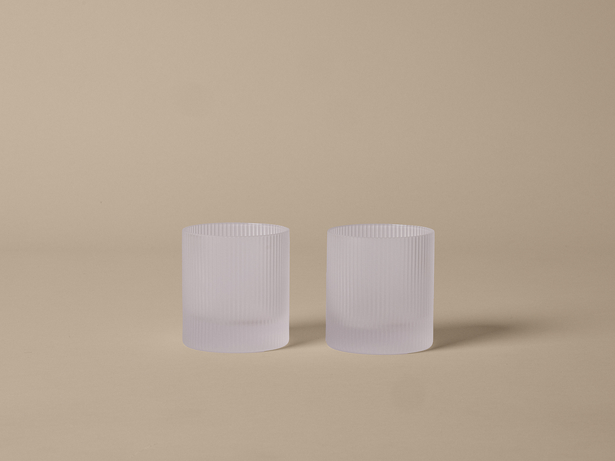 Ripple Tumbler Kozarci, 250 ml, dimno sivi, 2 kosa