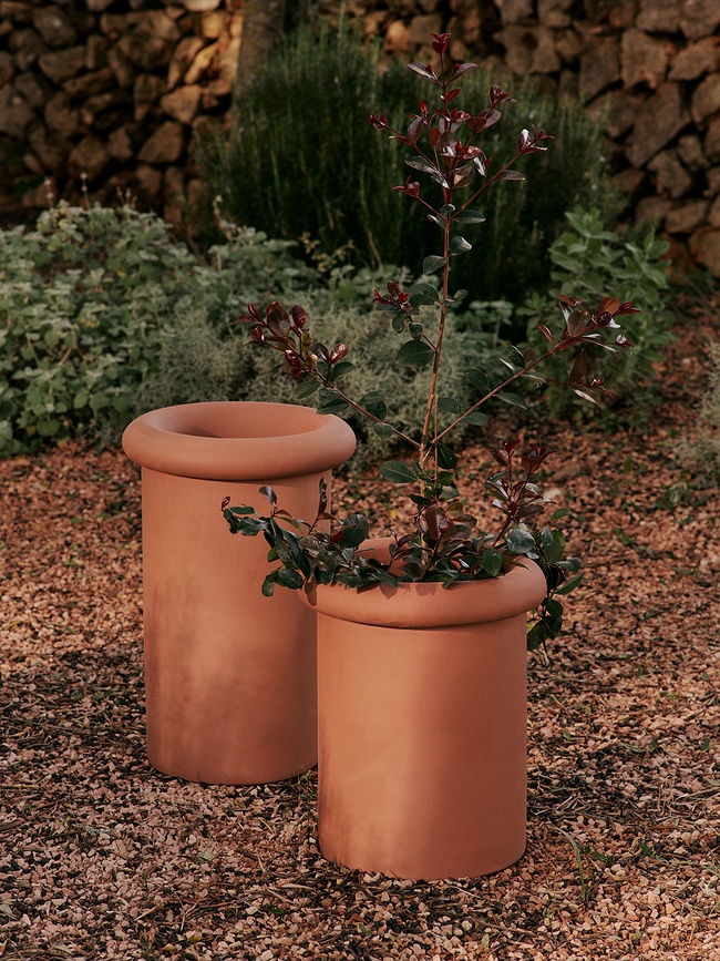 Rollo Pot de Fleurs avec soucoupe 36 cm, blanc