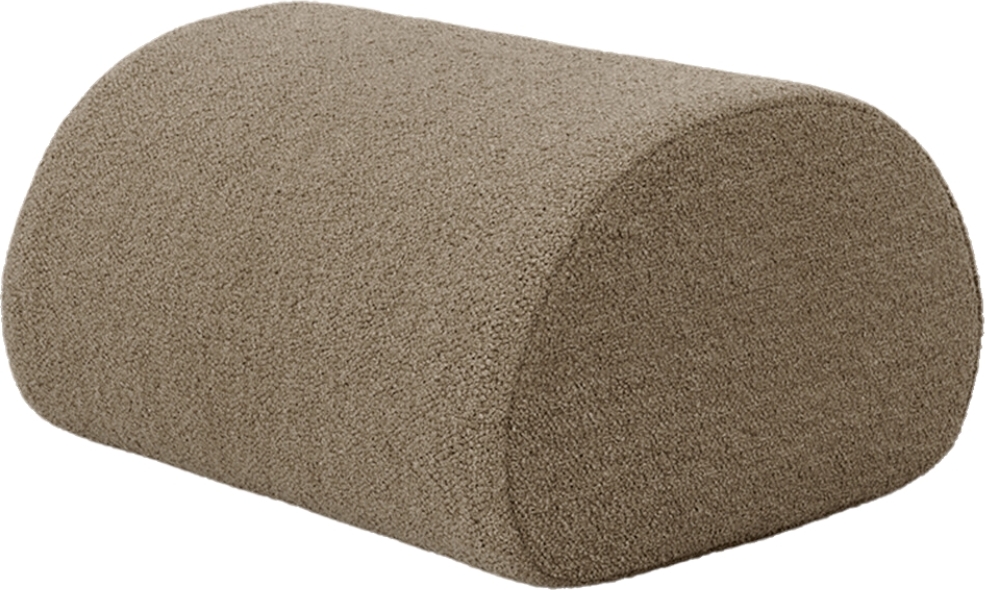 Rouli Bouclé Garten-Pouf sandfarbig