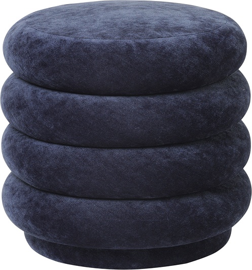 POUF ROUND - FADED VELVET