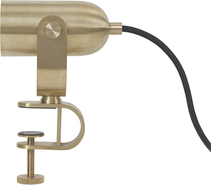 Ruuvi Lampe de Bureau avec pince de fixation, en laiton