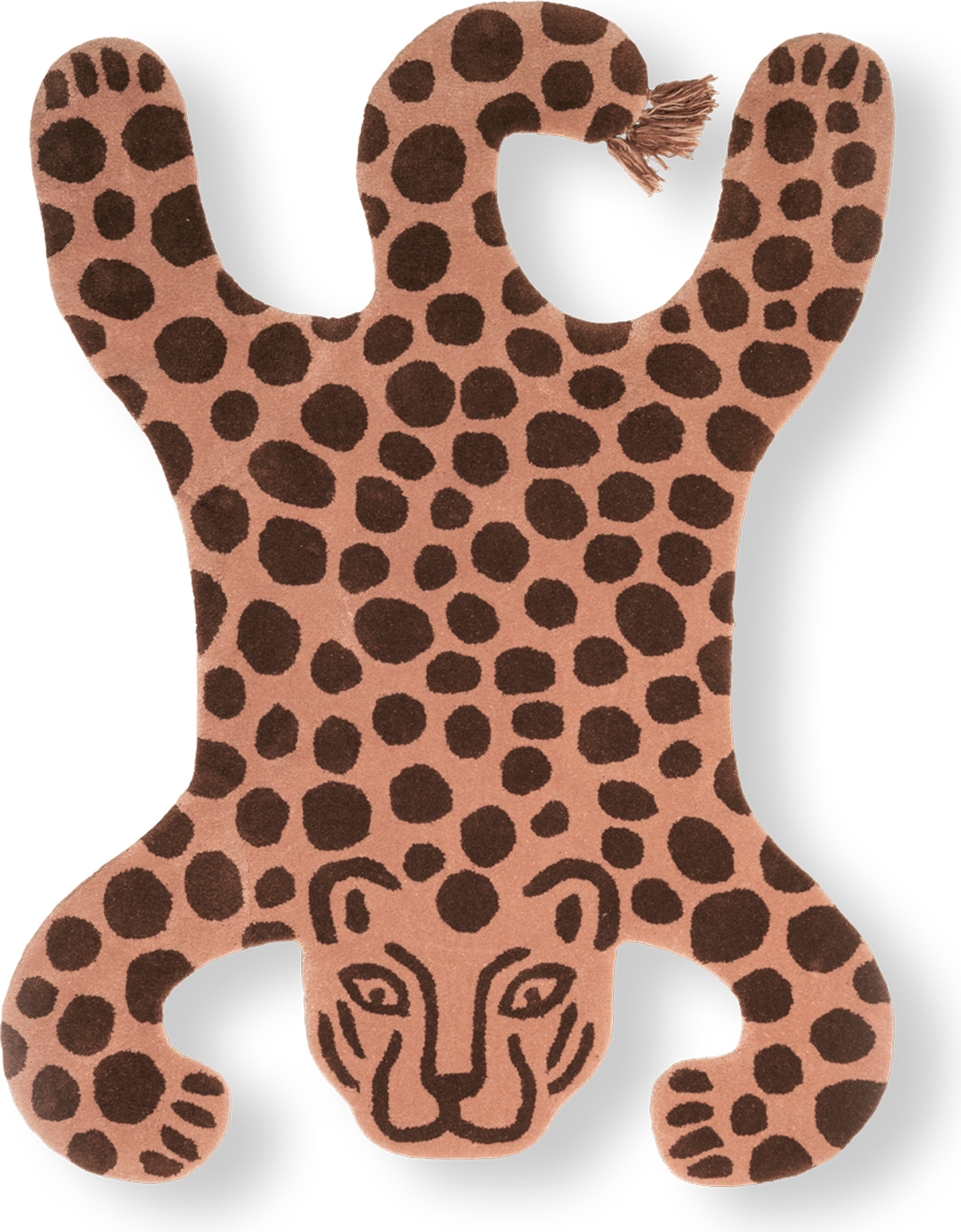 Safari Kinderteppich Leopard 118 x 160 cm
