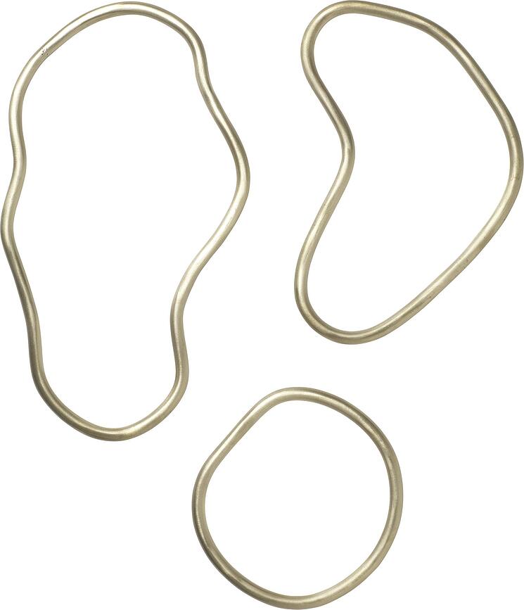 Salvamanteles Pond, dorados, Pack de 3 unidades