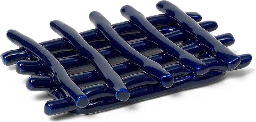 Sapunjera keramička plava