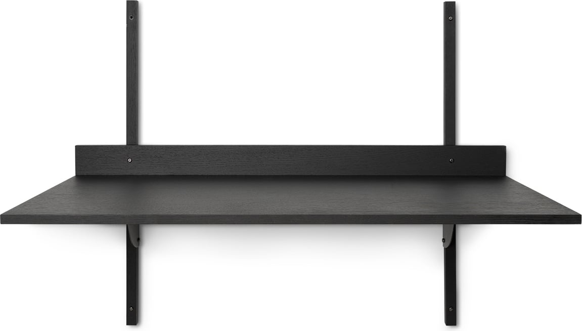 Sector Schreibtisch schwarz an der Wand montiert