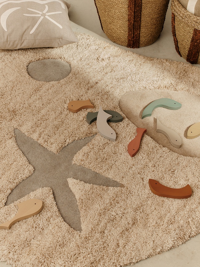 Shoal Puzzle en bois, motif poissons