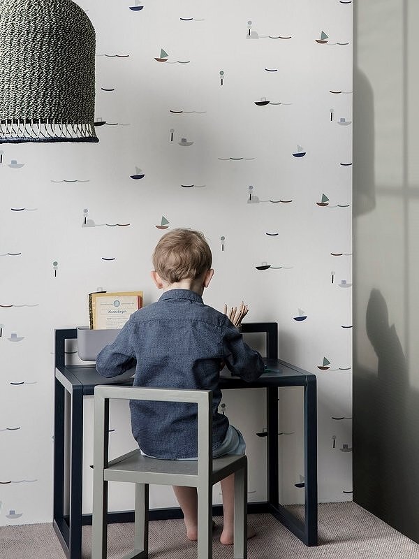 Silla Ferm Living Pequeño Arquitecto, gris