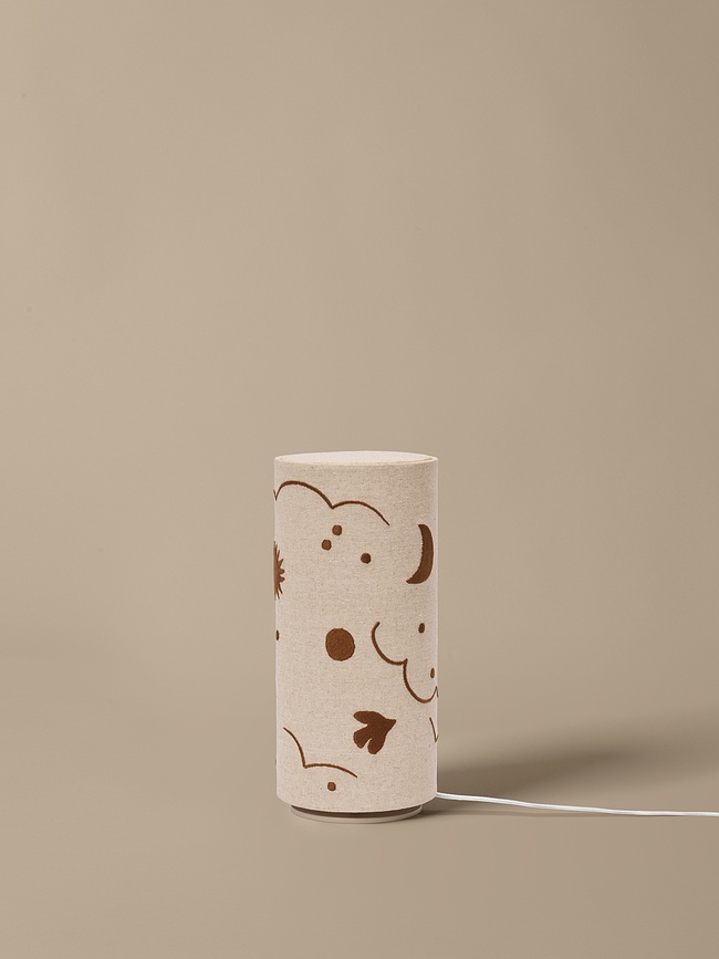 Skye bordlampe, beige