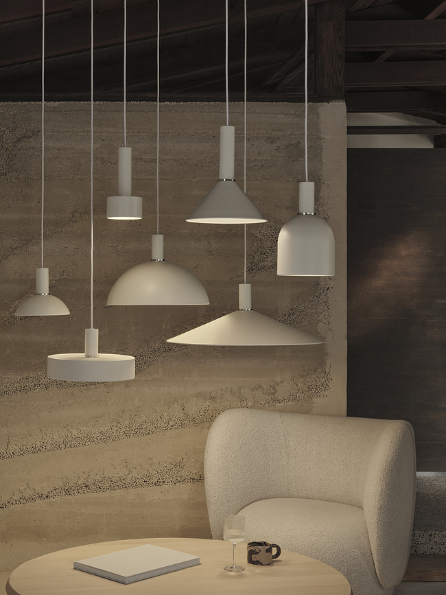 Socket Pendant Κρεμαστό Φωτιστικό, μεγάλο, λευκό