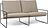 Sofa ogrodowa Desert Sand podwójna z czarną ramą