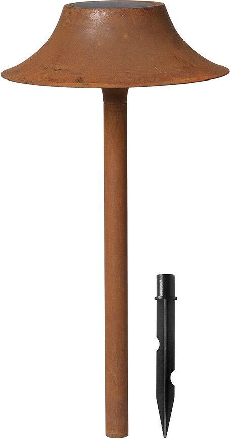 Solarna svetilka Cortivo Outdoor 46 cm, rjasto rjava