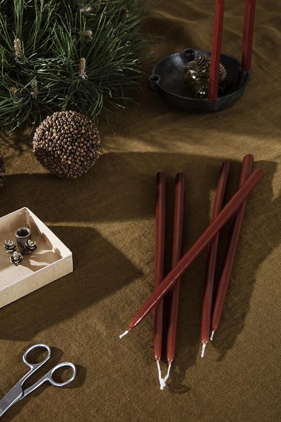 Spike Slim Svijeće hrđavo smeđe 8 kom.