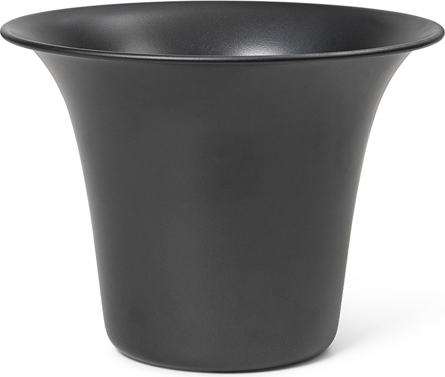 Spun Cache-pot 24 cm, noir