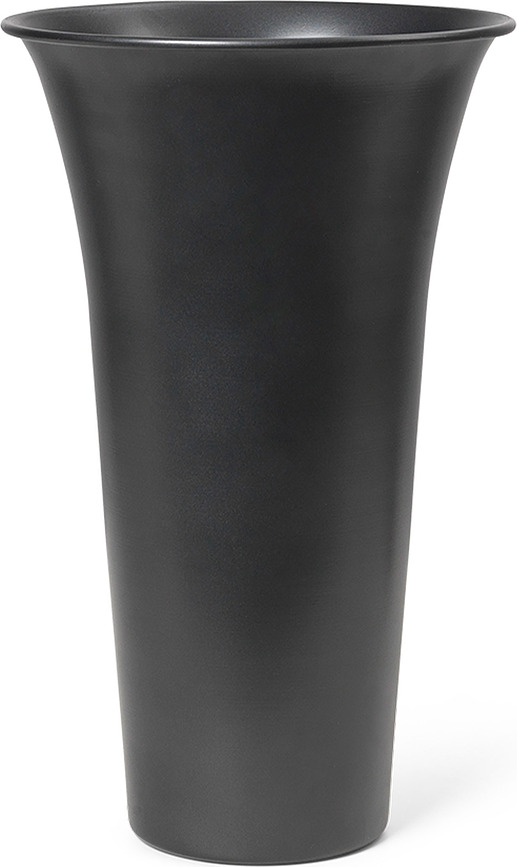 Spun Vase schwarz