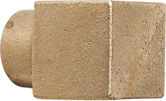 Square Wandhaken klein Messing
