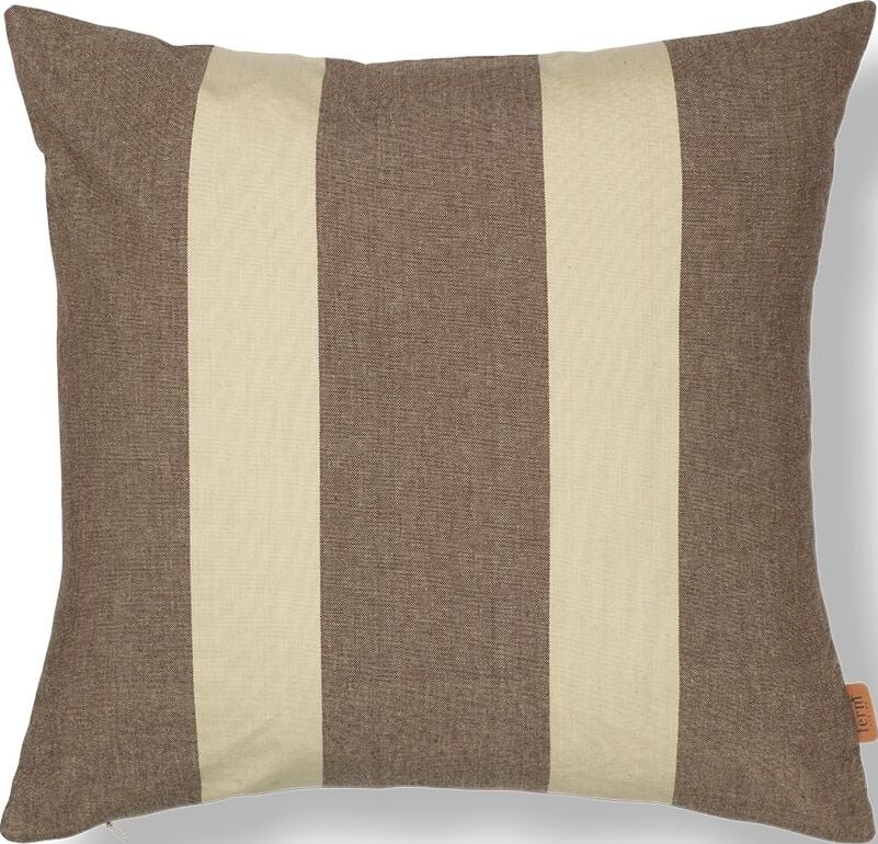 Strand Kissenbezug 50 x 50 cm braun-beige
