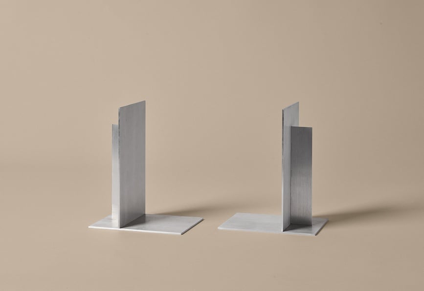 Sujetalibros de aluminio Lager, 2 unidades