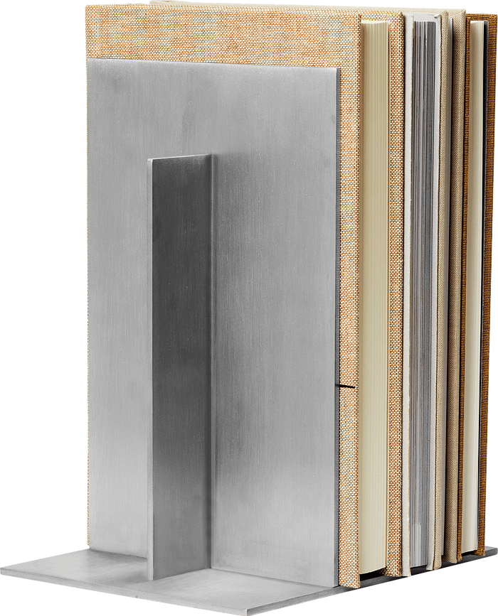 Sujetalibros de aluminio Lager, 2 unidades