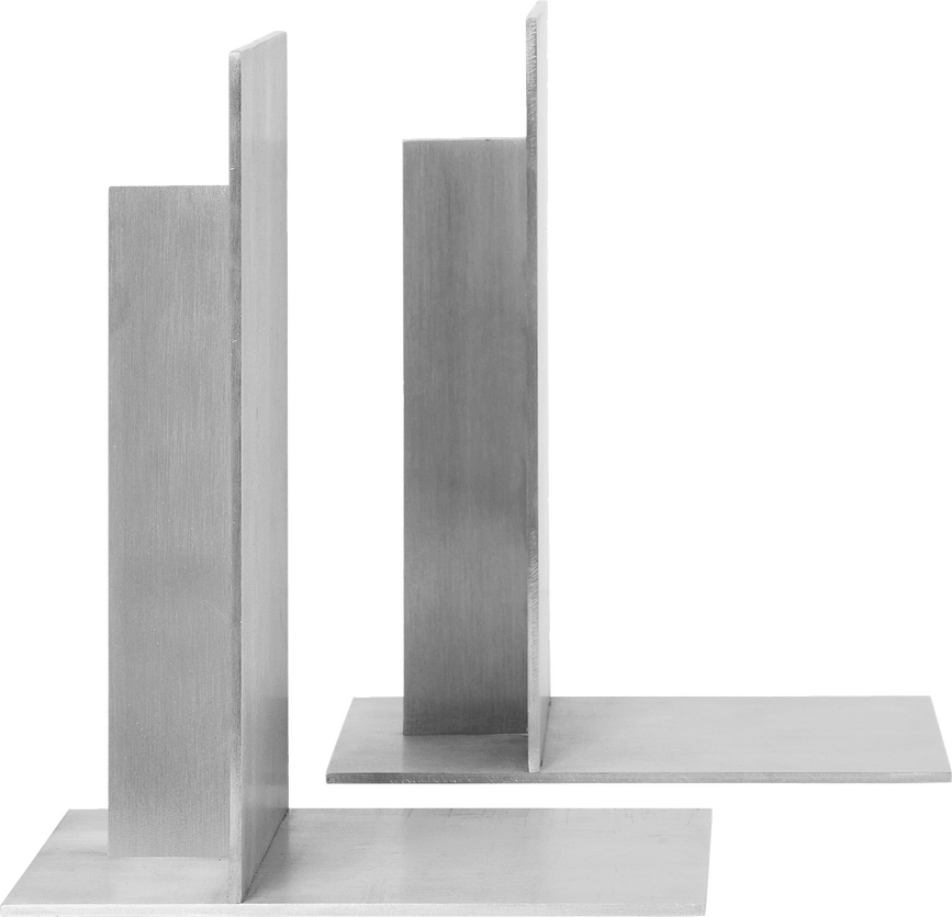 Sujetalibros de aluminio Lager, 2 unidades