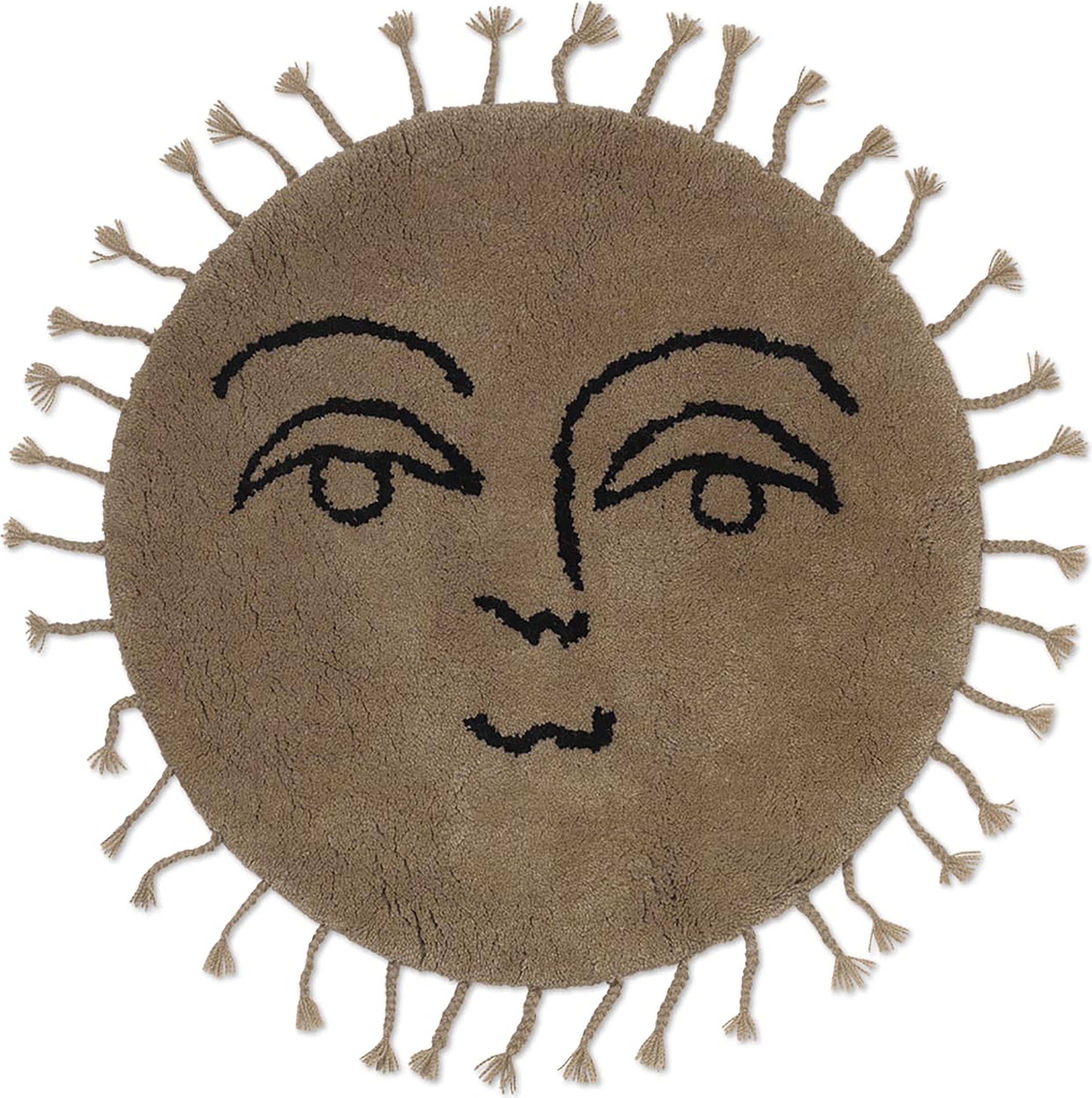 Sun Teppich 70 cm dunkelbeige
