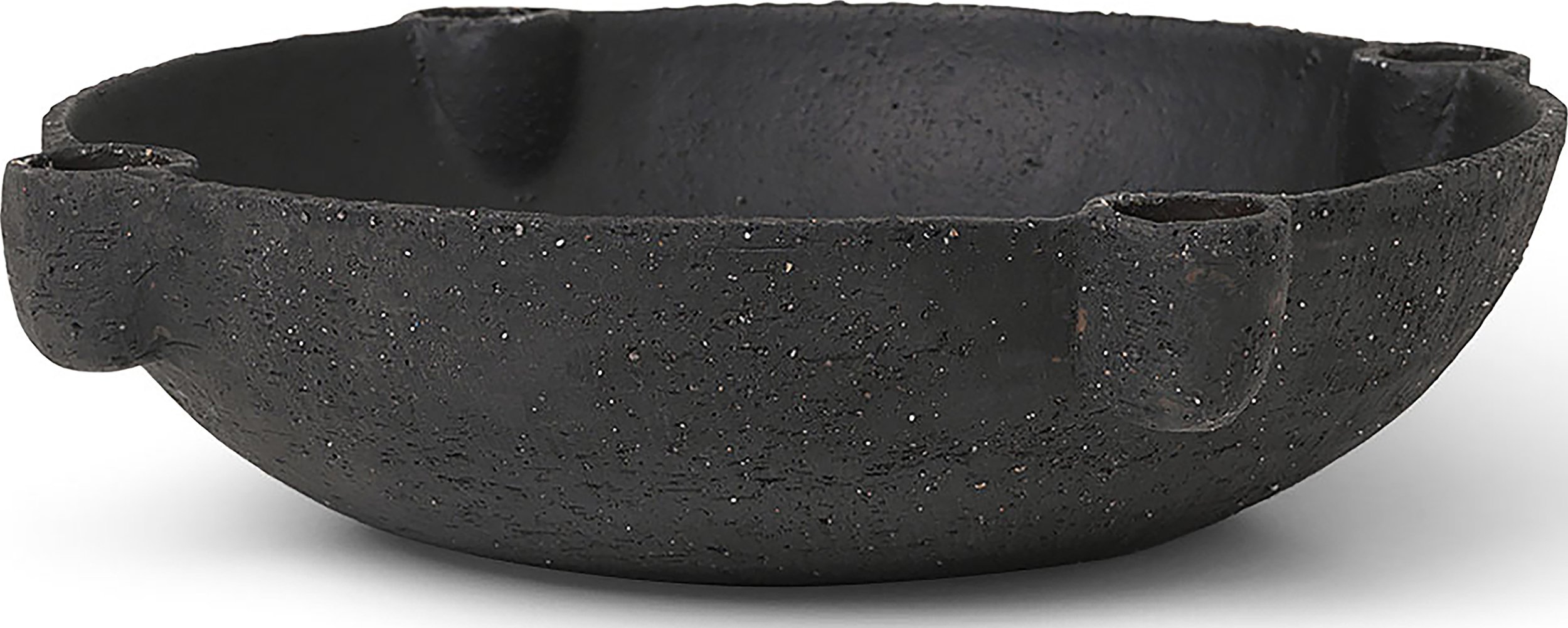 Świecznik patera Ferm Living 27 cm ciemnoszary ceramiczny