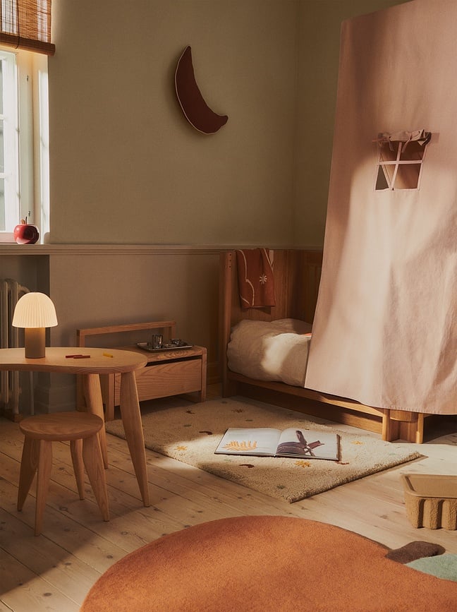 Tabouret enfant Feve, frêne clair