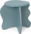 Taburete Slope, azul claro