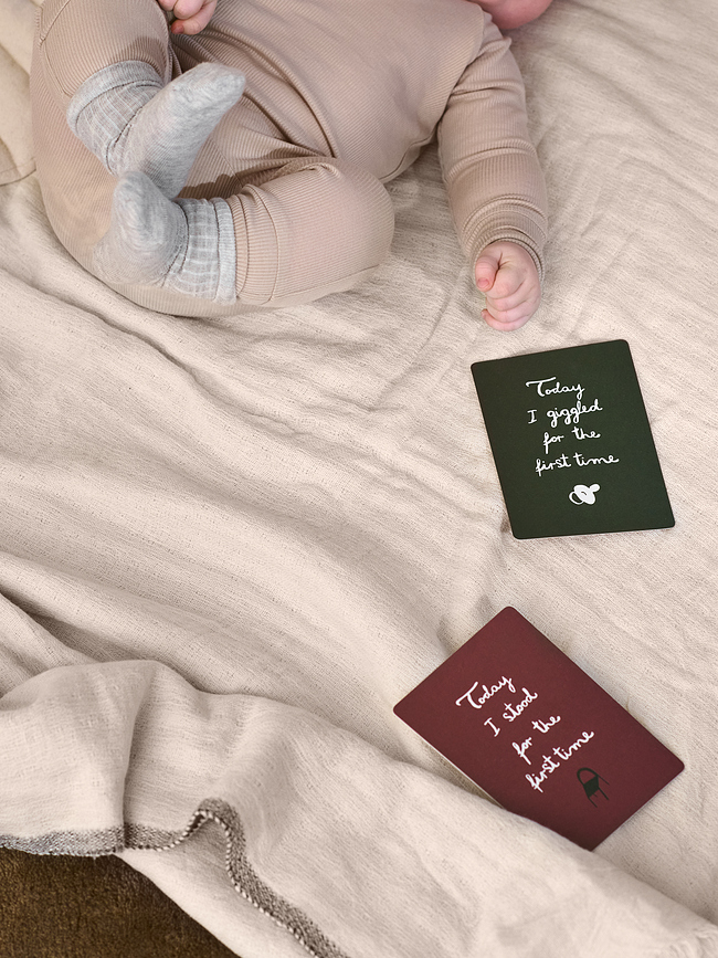 Tarjetas de Hitos Milestone, con bolsa, Set de 13 piezas