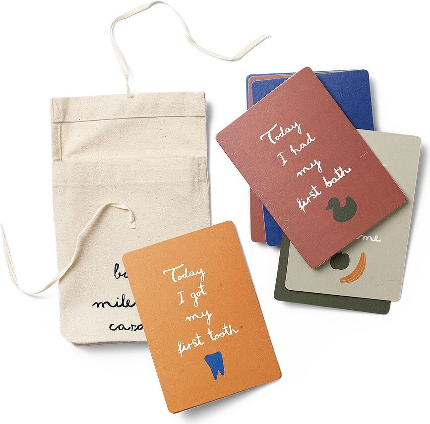 Tarjetas de Hitos Milestone, con bolsa, Set de 13 piezas