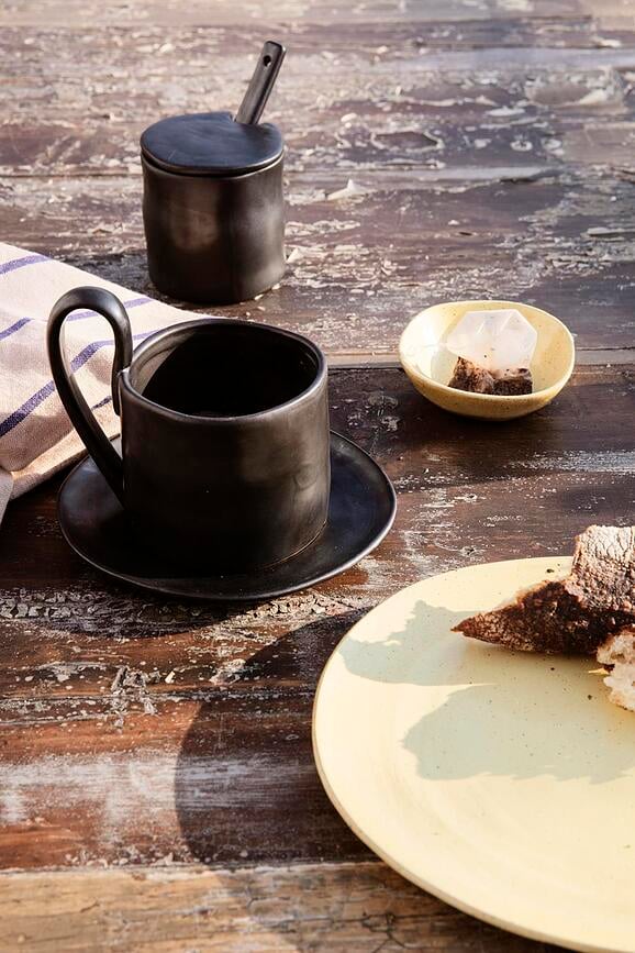 Tarro para mermelada Flow, negro