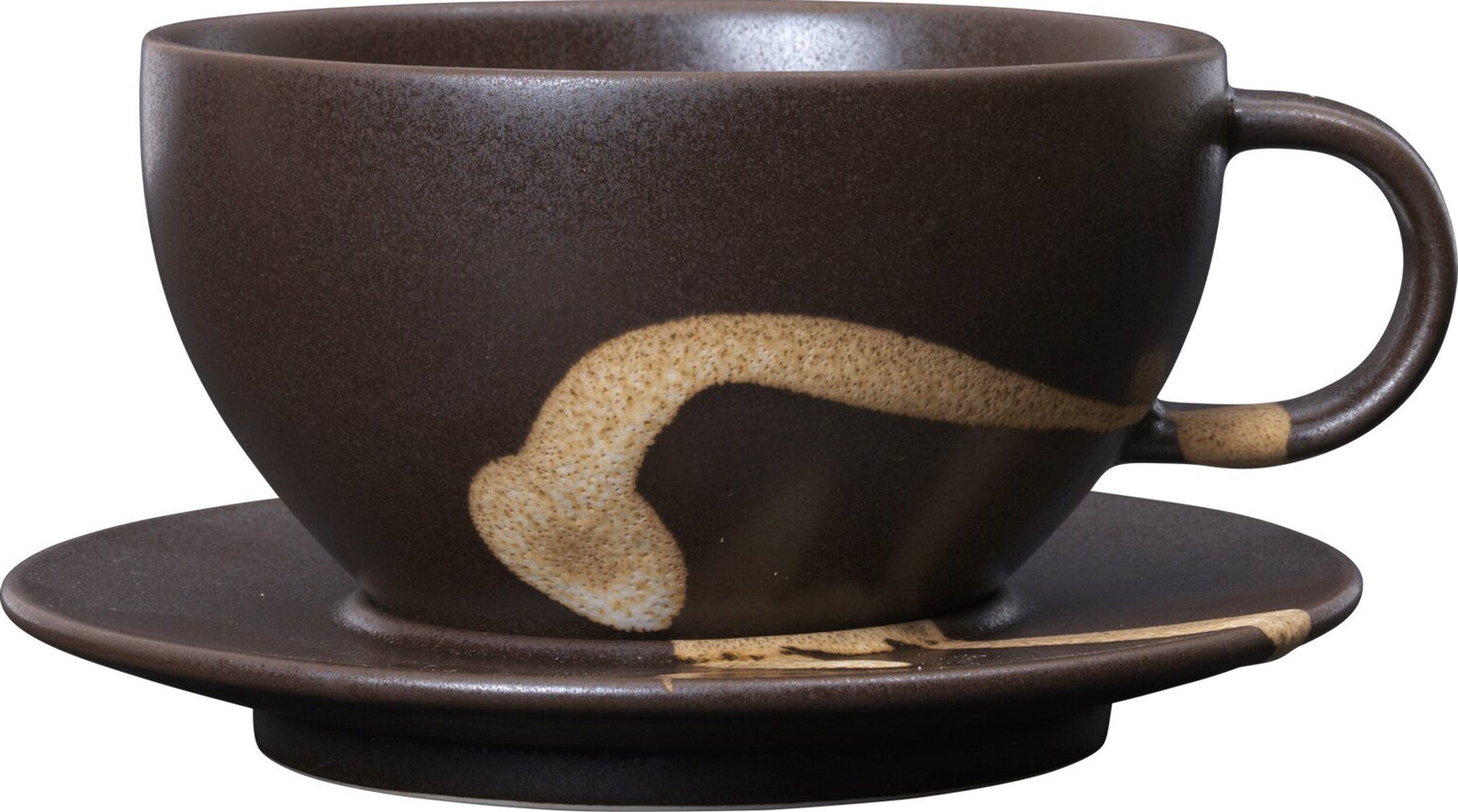 Tasse mit Untertasse Koyo, dunkelbraun