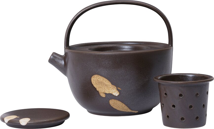 Tetera con infusor Koyo 850 ml, marrón oscuro