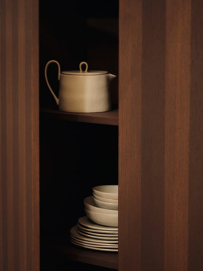 Tetera Flow, blanco roto