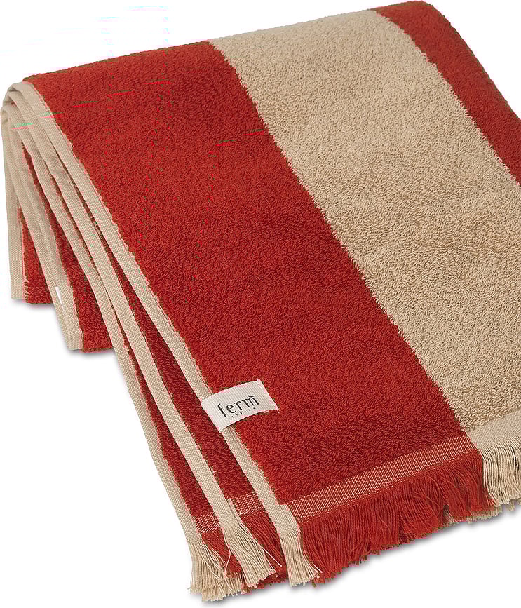 Toalla Alee, 50 x 100 cm, negro y beige