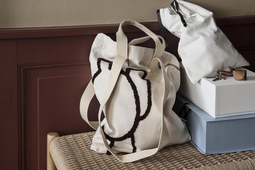 Tote Mirage Bag brown and grey
