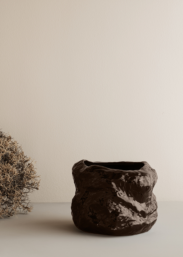 Tuck Cache-pot, beige