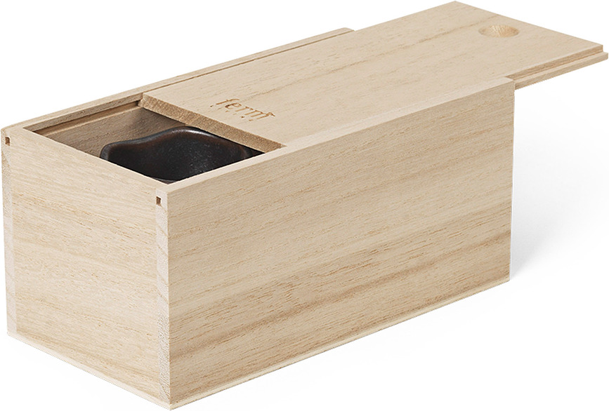 Uneru Cache-pots mini, noirs, Lot de 2